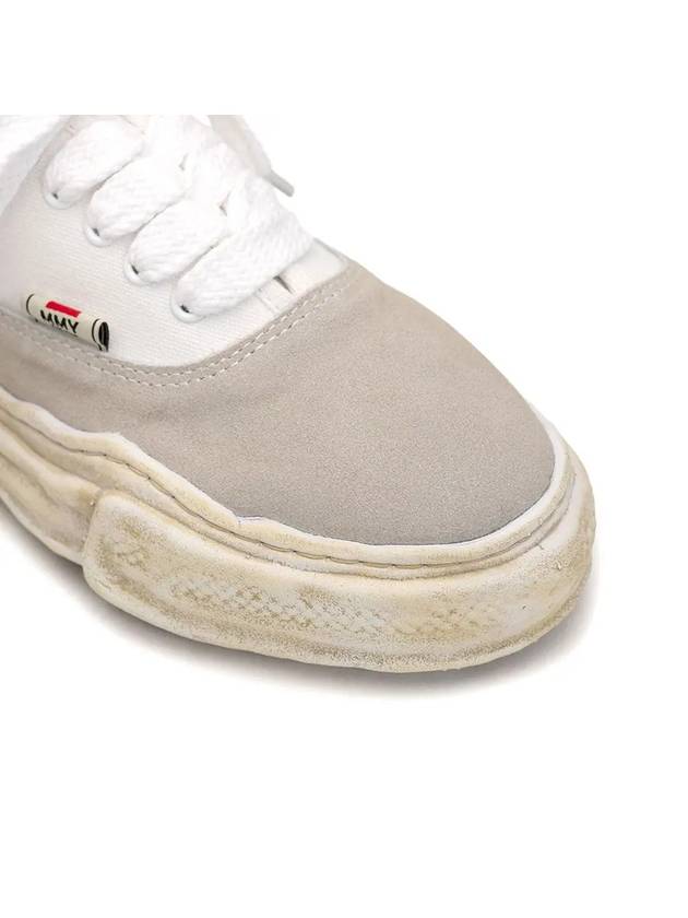 24SS BAKER OG sole canvas suede low top sneakers A12FW729 WHITE - MIHARA YASUHIRO - BALAAN 3