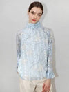 Stitch Flower Blouse Blue - DAMAGE MNEMONIC - BALAAN 1