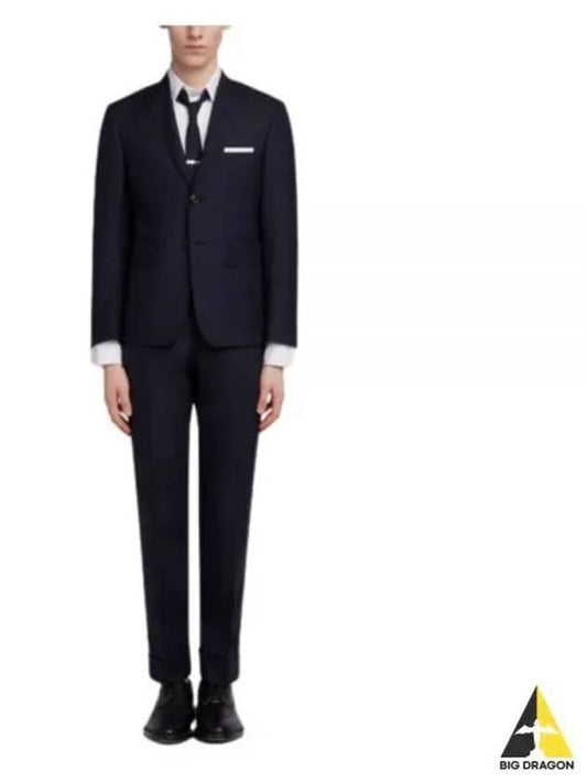 Men's Signature Classic Wool Suit Navy - THOM BROWNE - BALAAN 2
