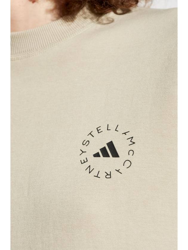 ADIDAS By Stella McCartney Sweatshirt With Printed Logo, Women's, Beige - ADIDAS - BALAAN 5