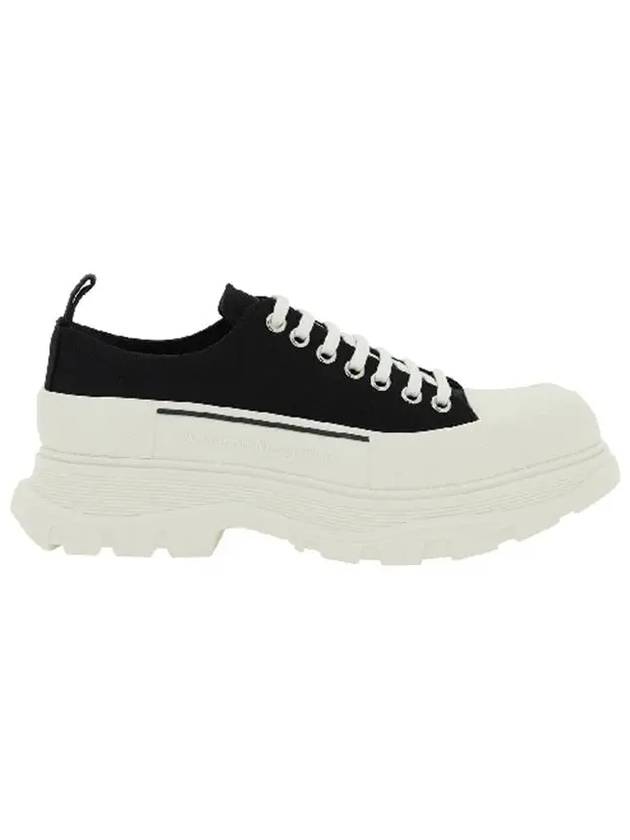 Tread Slick Low Top Sneakers Black White - ALEXANDER MCQUEEN - BALAAN 2