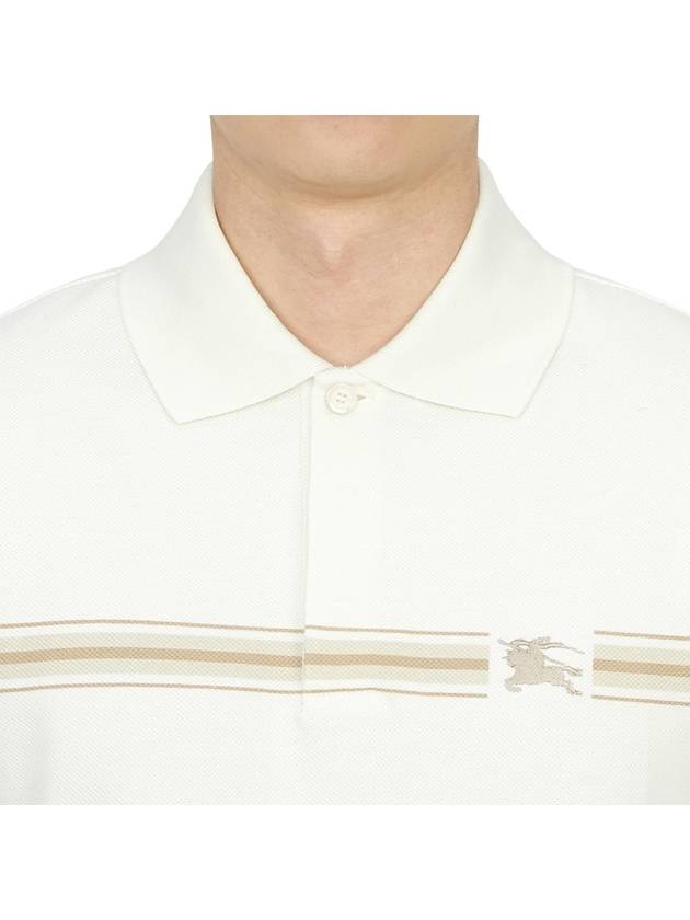 Striped Cotton Polo Shirt 8104054 - BURBERRY - BALAAN 6