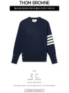 Diagonal Classic Cashmere Knit Top Navy - THOM BROWNE - BALAAN 3