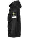 Wappen Patch Nylon Raso TC Hooded Jacket Black - STONE ISLAND - BALAAN 5