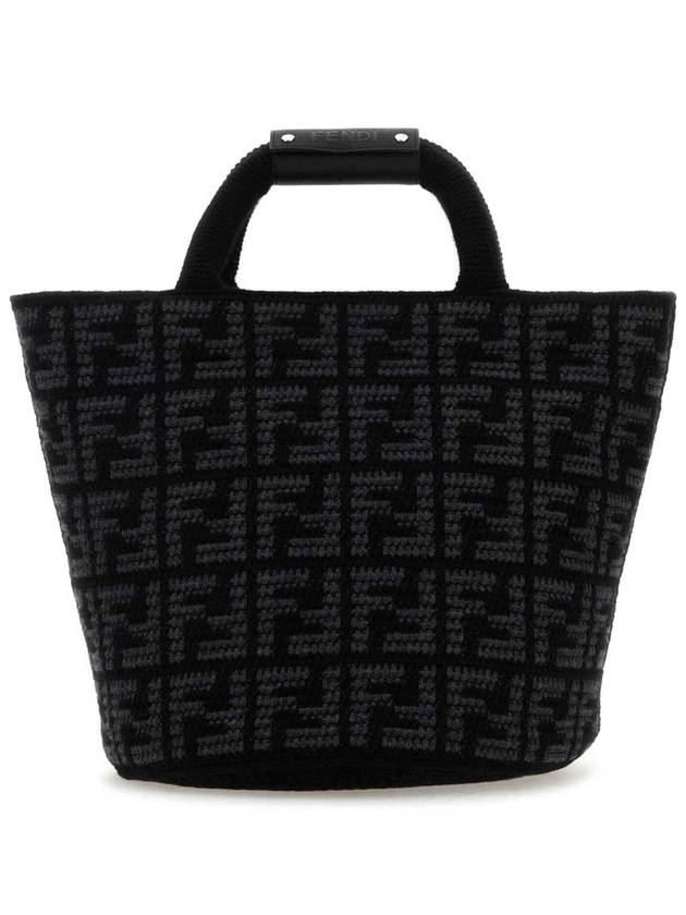 FF Cashmere Shopping Bag Black - FENDI - BALAAN 2