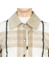 Check Diamond Quilted Jacket Beige - BURBERRY - BALAAN 10