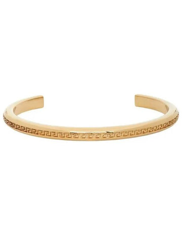 Greca Greca Greek key pattern goldtone bangle cuff bracelet - VERSACE - BALAAN 1