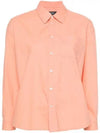 Boyfriend Long Sleeve Shirt Pink - A.P.C. - BALAAN 2