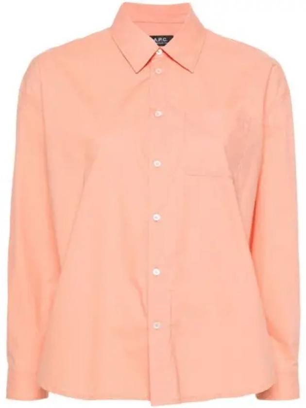 Boyfriend Long Sleeve Shirt Pink - A.P.C. - BALAAN 2