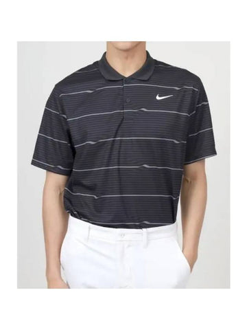 Golf Shoes Men's Golf Dry Fit Victory Ripple Polo FD5829 010 M NK DF VICTORY POLO RIPPLE - NIKE - BALAAN 1