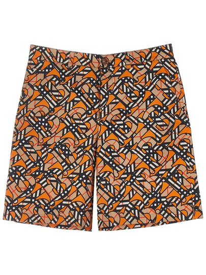 Monogram Logo Print Shorts Orange - BURBERRY - BALAAN 2