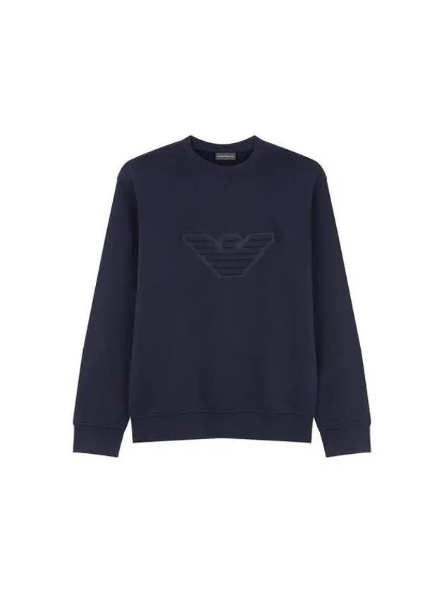 Men s 3D Logo Point Sweatshirt Navy 270191 - EMPORIO ARMANI - BALAAN 1