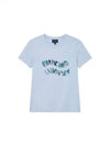 Women s Hot Piece Logo Easy T Shirt Light Blue 270978 - EMPORIO ARMANI - BALAAN 1