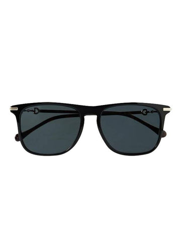 Eyewear Slim Horn-Rim Sunglasses Black - GUCCI - BALAAN.