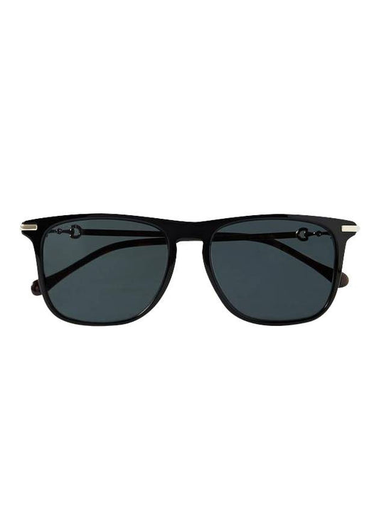 Eyewear Slim Horn-Rim Sunglasses Black - GUCCI - BALAAN.