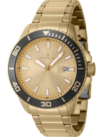 Invicta Pro Diver Quartz Gold Dial Men's Watch 46069 - INVICTA - BALAAN 1