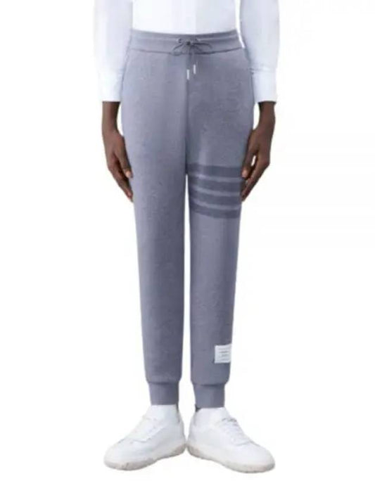 4 Bar Loopback Wool Track Pants Light Grey - THOM BROWNE - BALAAN 2