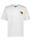 Logo Label Patch Short Sleeve T-Shirt White - FENDI - BALAAN 1