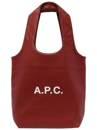 Ninon Small Recycled Leather Tote Bag Red - A.P.C. - BALAAN 1