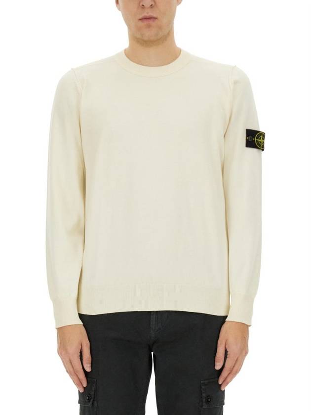 Stone Island Jersey With Logo - STONE ISLAND - BALAAN 1