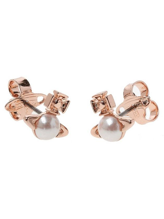 Balvina Pearl Earrings Pink Gold - VIVIENNE WESTWOOD - BALAAN 2