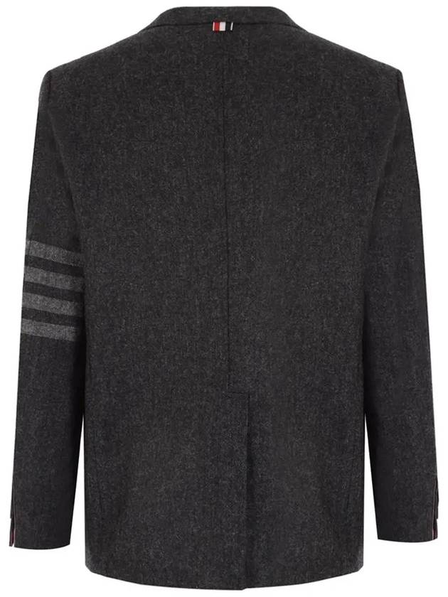 Donegal Tweed 4 Bar Single Breasted Blazer Jacket Grey - THOM BROWNE - BALAAN 4