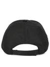 Re-Nylon Triangle Logo Baseball Cap Black - PRADA - BALAAN 5