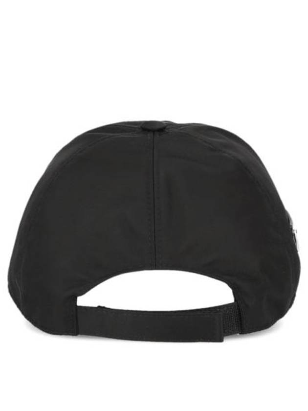 Re-Nylon Triangle Logo Baseball Cap Black - PRADA - BALAAN 5