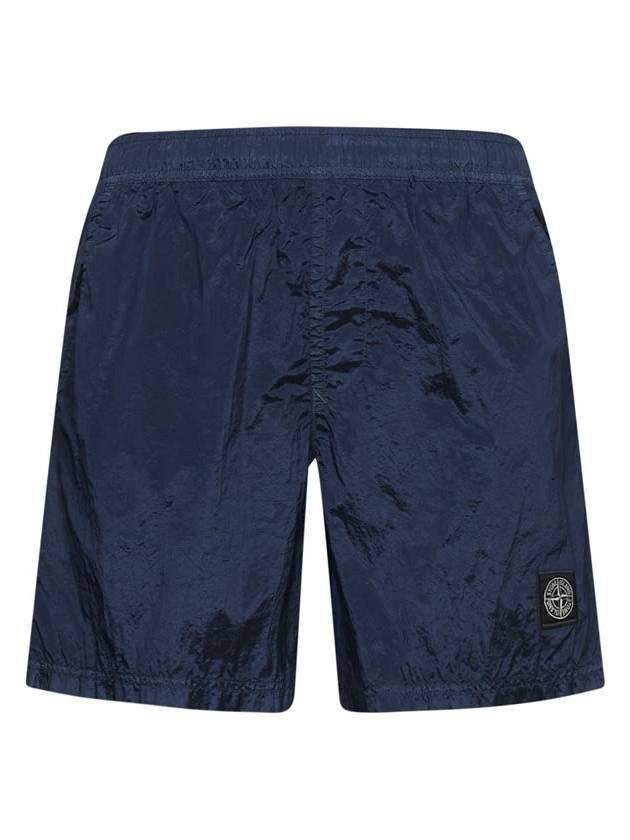 Men's Logo Patch Nylon Metal Swim Shorts Avio Blue - STONE ISLAND - BALAAN 1