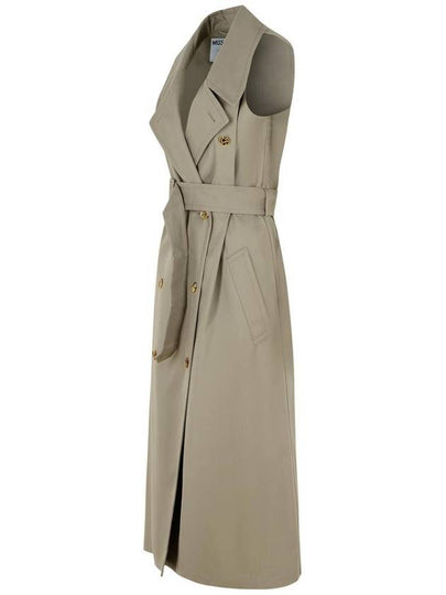 Moschino Beige Cotton Blend Trench Coat - MOSCHINO - BALAAN 2