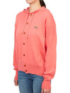 Embroidered Logo Hoodie Cardigan Pink - VIVIENNE WESTWOOD - BALAAN 6