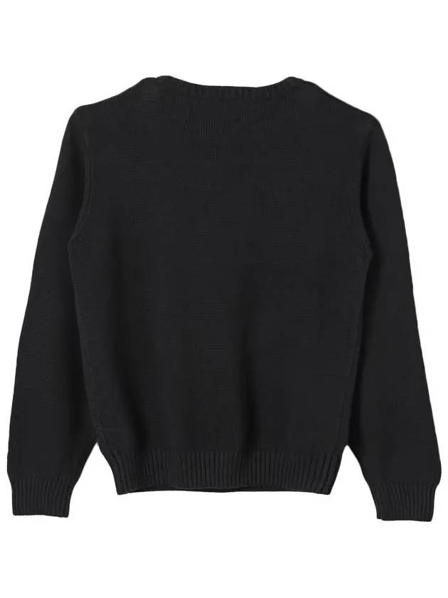 Kids Women Logo Knit Black F4MSJUJP075 110 - MSGM - BALAAN 3