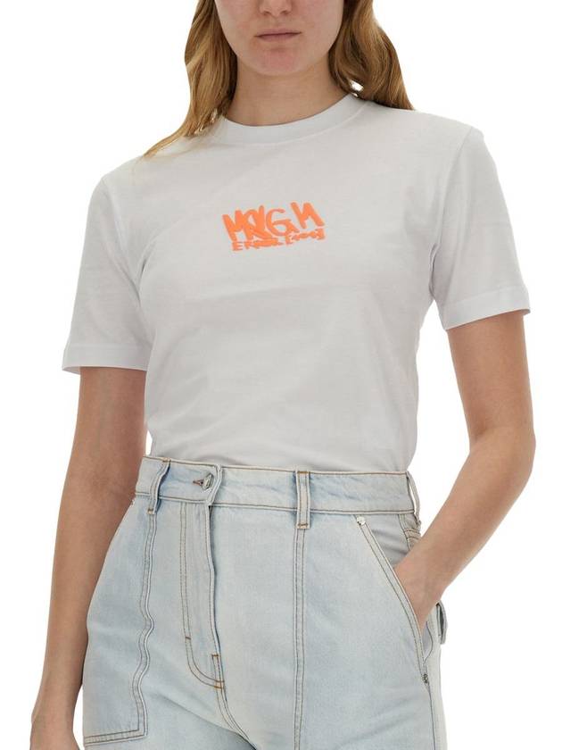 Short Sleeve T-Shirt 3641MDM116 24700201A WHITE - MSGM - BALAAN 5