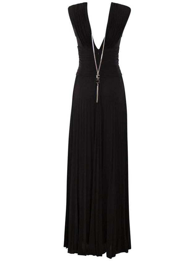 Red carpet lurex jersey dress with necklace - ELISABETTA FRANCHI - BALAAN 2