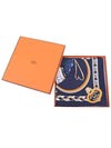 Harnais De Coeur Silk 90 Scarf Marine - HERMES - BALAAN 3