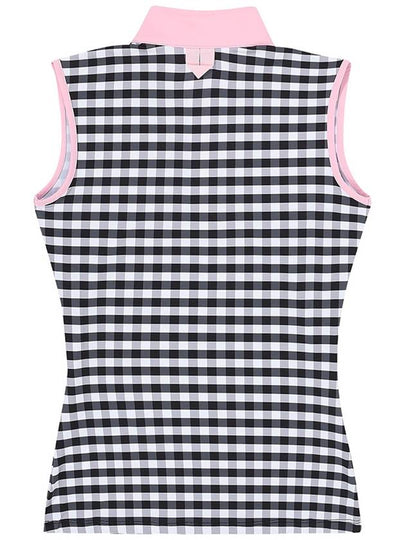 C23MTS009W Gingham Check Top Black - CHUCUCHU - BALAAN 2