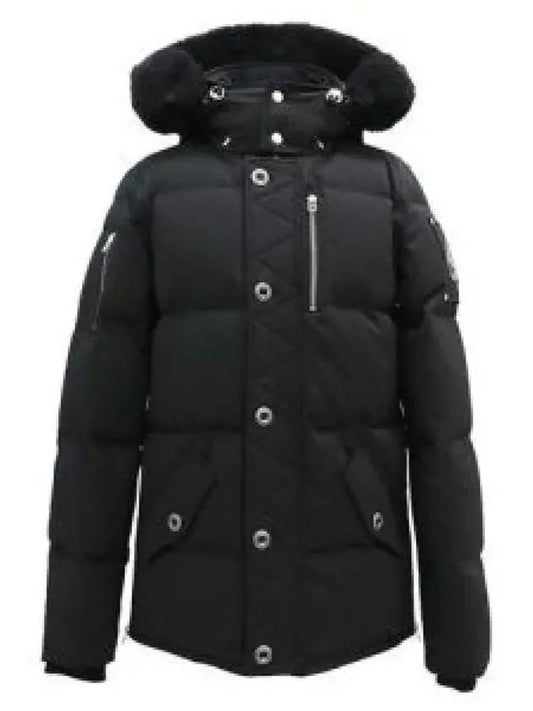 Original 3Q Hooded Padding Black Shearling Black - MOOSE KNUCKLES - BALAAN 2