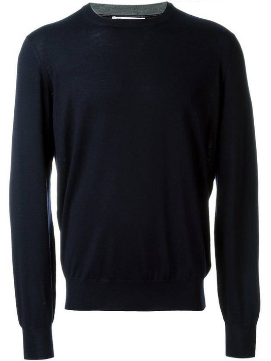 Men's Knit Top Navy - BRUNELLO CUCINELLI - BALAAN 1