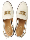 Leather Chain Loafers Ivory - TOD'S - BALAAN 3