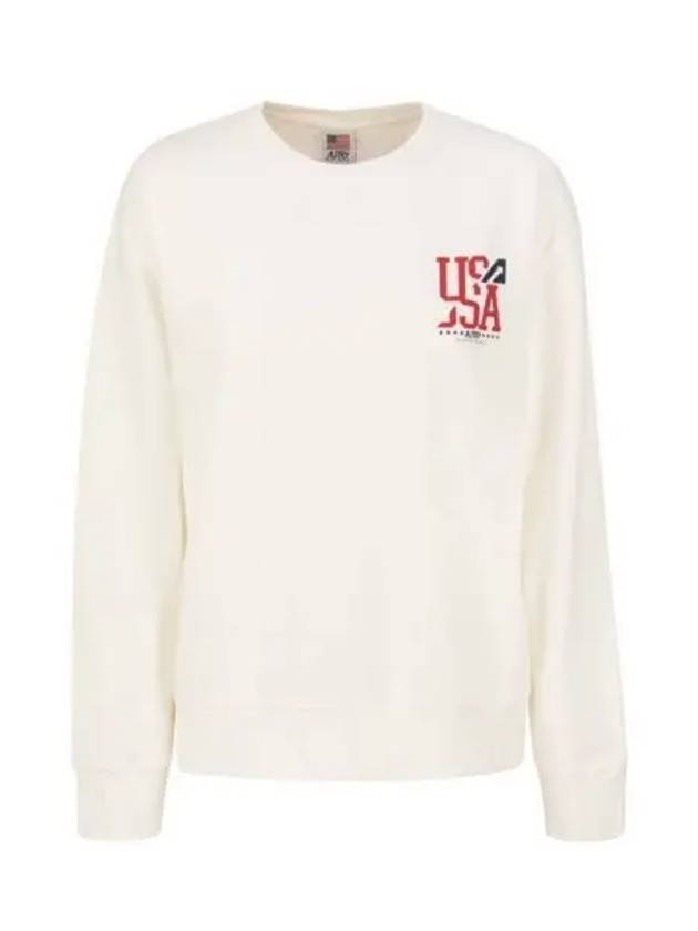 Iconic USA Logo Sweatshirt White - AUTRY - BALAAN 2