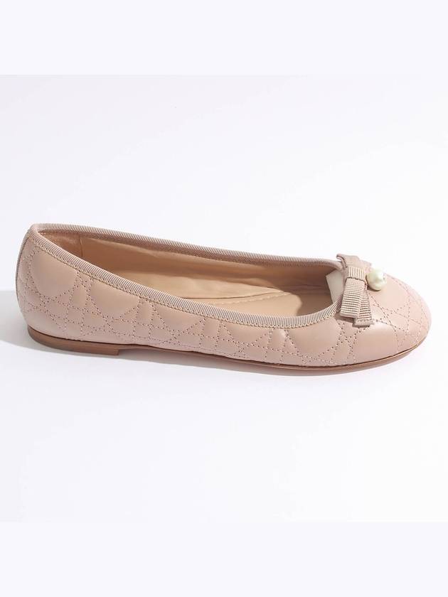 Quilted Cannage Calfskin Ballerina Flat Pink - DIOR - BALAAN 3