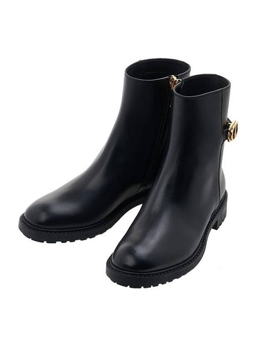 Montaigne Ankle Middle Boots Black - DIOR - BALAAN 1