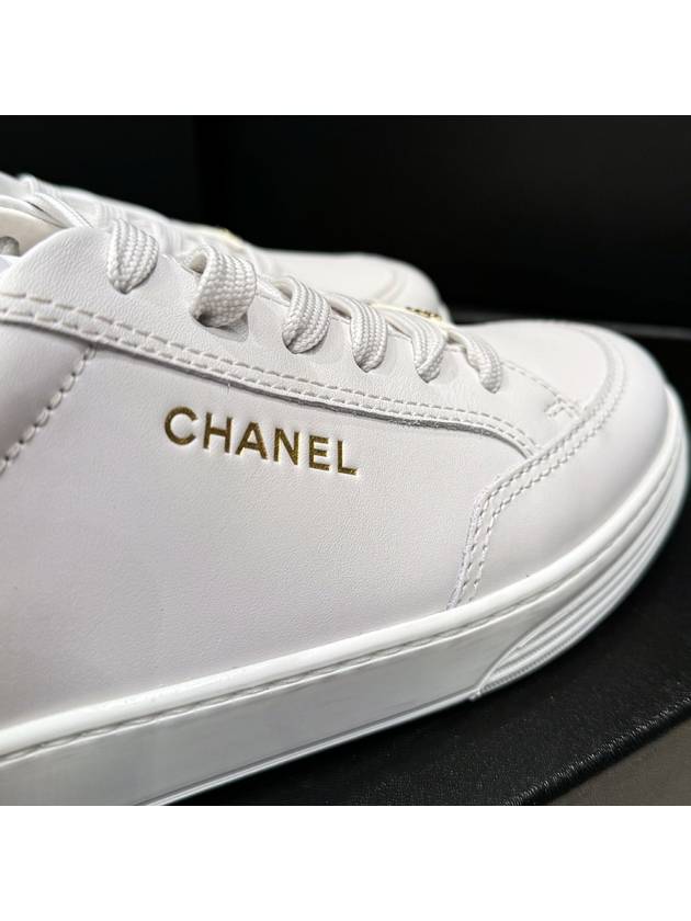 Men's Sneakers Calfskin Bold Lettering Superior - CHANEL - BALAAN 6