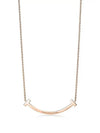 Tiffany T Smile Medium Pendant Rose Gold 74957110 - TIFFANY & CO. - BALAAN 1