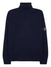 Lens Detail Lambswool Turtleneck Navy - CP COMPANY - BALAAN 10