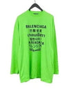 Color Language Long-Sleeved T-Shirt Green - BALENCIAGA - BALAAN 2