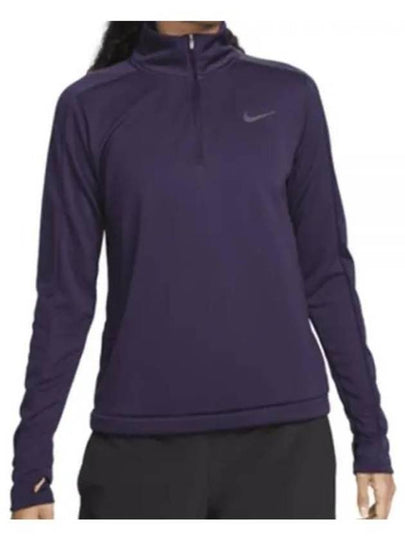 Women's Dri Fit Pacer Half Zip Sweatshirt Purple - NIKE - BALAAN 2