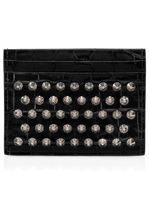 Chios Spike Card Wallet Black - CHRISTIAN LOUBOUTIN - BALAAN 2