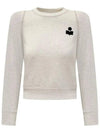 Freesa Velvet Logo Sweatshirt SW0127FB A1M07E 23EC - ISABEL MARANT - BALAAN 1