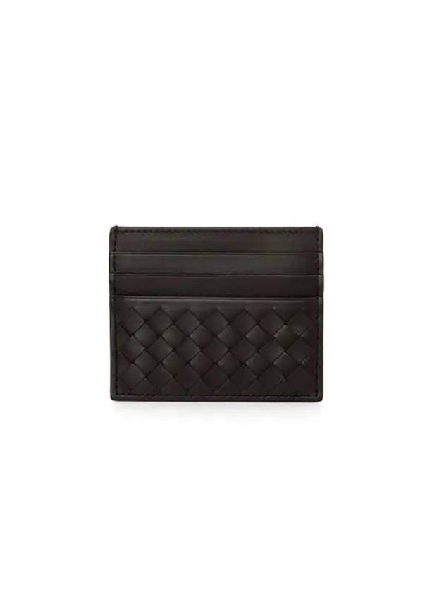 Intrecciato Classic Card Wallet Brown - BOTTEGA VENETA - BALAAN 3